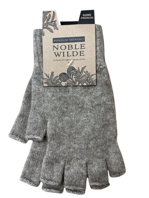 Noble Wilde Fingerless Possum Gloves - Oyster