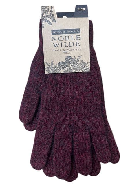 Noble Wilde Possum Gloves - Port