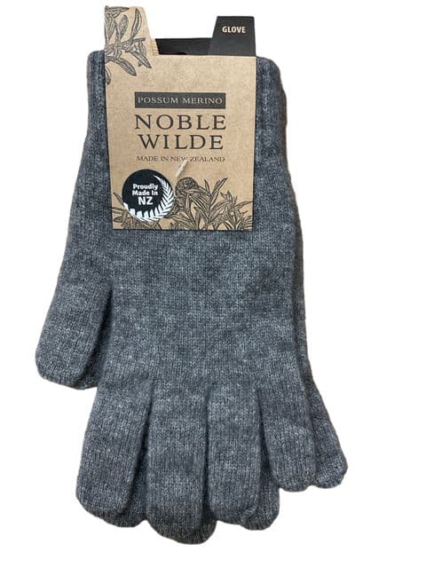 Noble Wilde Possum Gloves - Shale - Light Grey