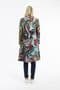 Orientique Printed Long Coat - Jailhouse Rock  -  62738
