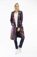 Orientique Printed Long Coat -Jungle -  62740