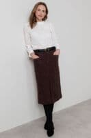 Penrose Plain Skirt by Lily & Me - Chocolate -LM25640