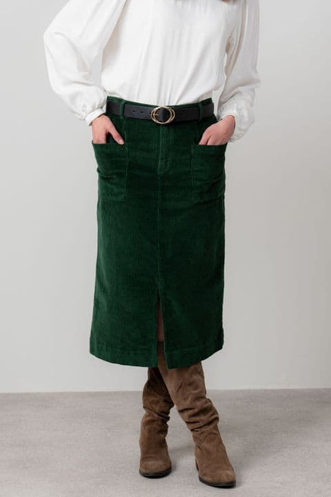 Penrose Plain Skirt by Lily & Me - Pine Green -LM25640