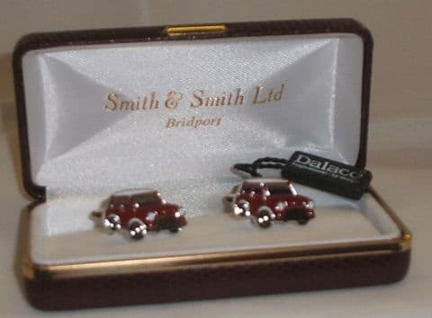 Red Mini Car Cufflinks
