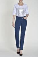 Robell Power Stretch Denim Blue Jeans - Bella 52560 - Regular Length
