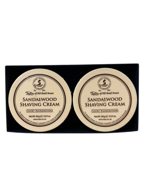 Sandalwood Shaving Cream - Taylor of Old Bond Street - 150g x 2