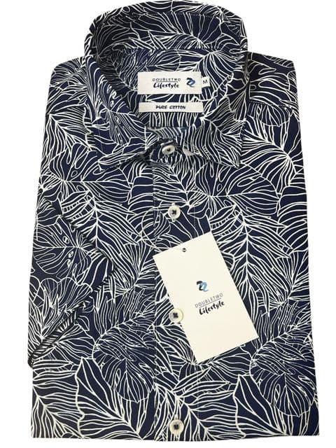 Short Sleeved Shirt by Double Two - DTLS1312 - Navy