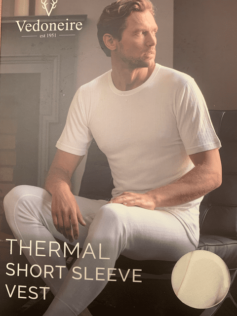Thermal Short Sleeved Vest by Vedoneire