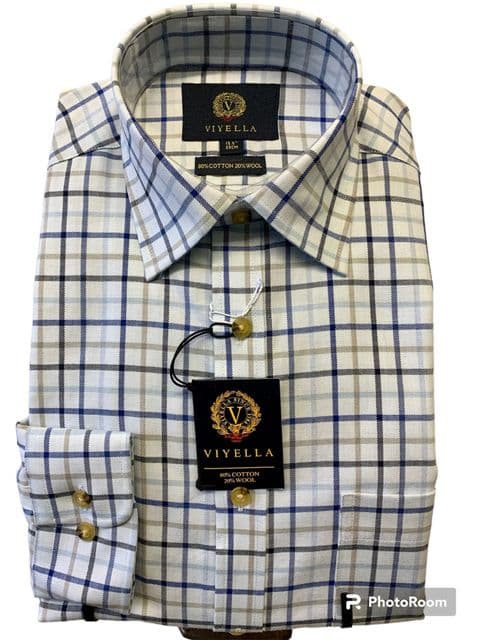 Viyella Wool Blend Shirt - VY3131-258