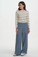 Wide Leg Trousers - Denim Blue - by sugarhill - TR0121