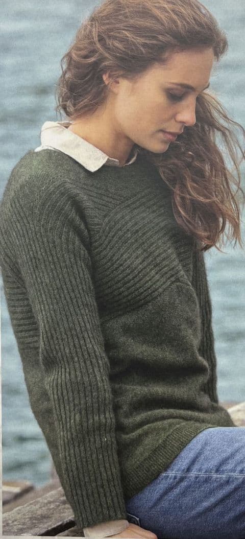 Womens Possum Blend Crossover Pullover by Nobel Wilde