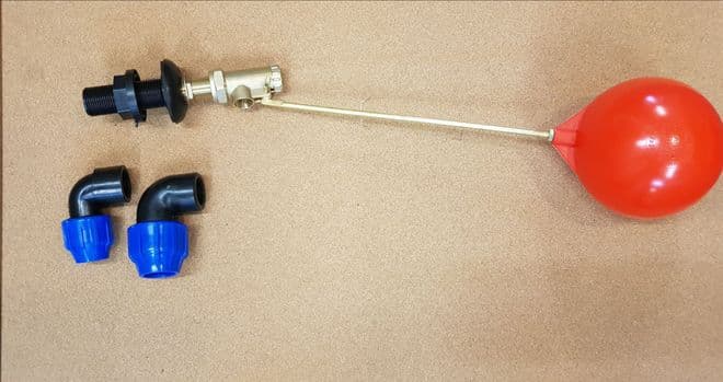 ¾ inch Brass Float Valve & Boss / Bulkhead Fitting For Water Tanks