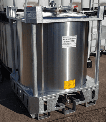 1000 Litre New Stainless Steel IBC Tank