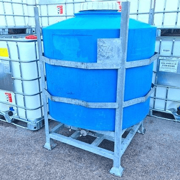 1000 Litre Recycled Round Tank 2 inch Outlet