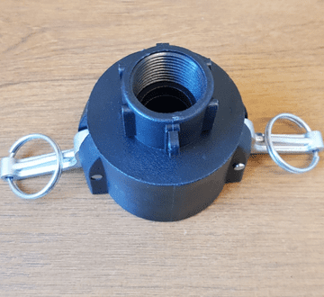 2 inch Female Camlock to 1 inch BSP Female