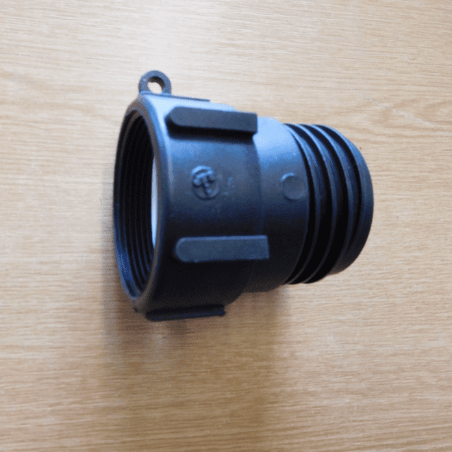 2 inch NPS Female to 60 x 6 mm Male IBC Thread