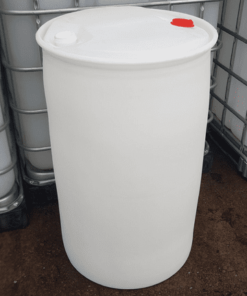 220 litre New White Translucent Twin Bung Drum