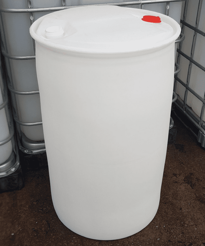 220 litre New White Translucent Twin Bung Drum