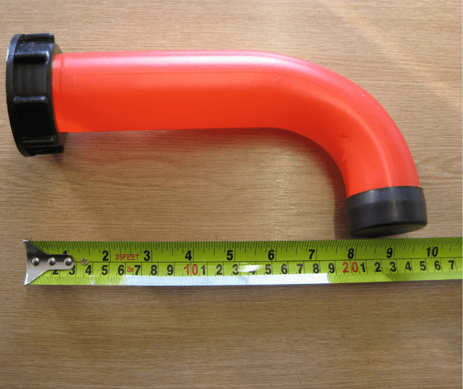 60 mm Extended Red IBC Spout