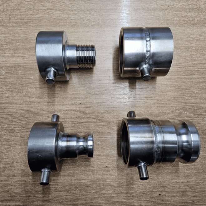 60 mm x 6 mm Stainless Steel IBC Adaptor