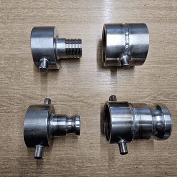 60 mm x 6 mm Stainless Steel IBC Adaptor