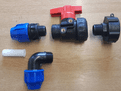 60 x 6 mm Adaptor, Ball Valve & MDPE Connector
