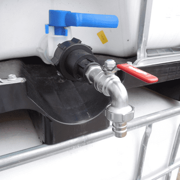 60 x 6mm IBC Adaptor & Metal Tap with Hose Tail