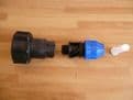 60mm x 6mm IBC Adaptor to MDPE Pipe Connector