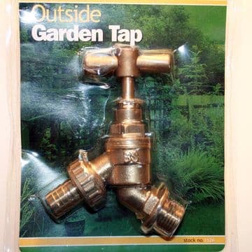 Brass Garden Tap with Hosetail
