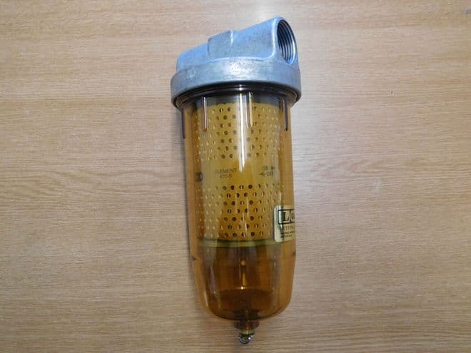 Goldenrod Diesel Inline Water / Particle Fuel Filter - 15 Micron
