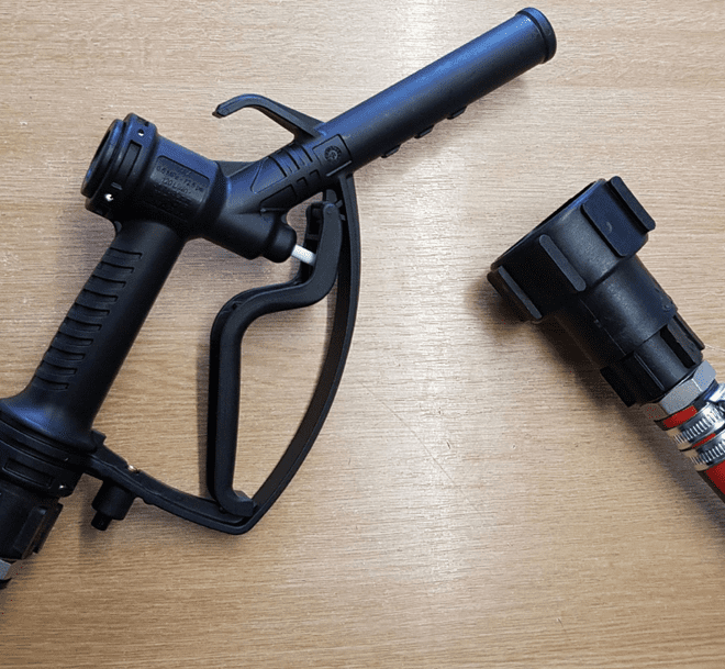 IBC Diesel / Chemical Black Diesel Gravity Delivery Hose Kit