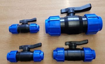 MDPE Pipe Connector Inline Ball Valve