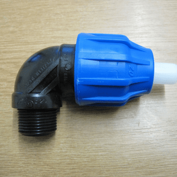 MDPE Pipe Connectors (Male BSP) 90 Degree Bend