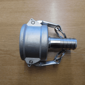 Stainless Steel 2 inch Female Camlock to 25 mm Hose Tail