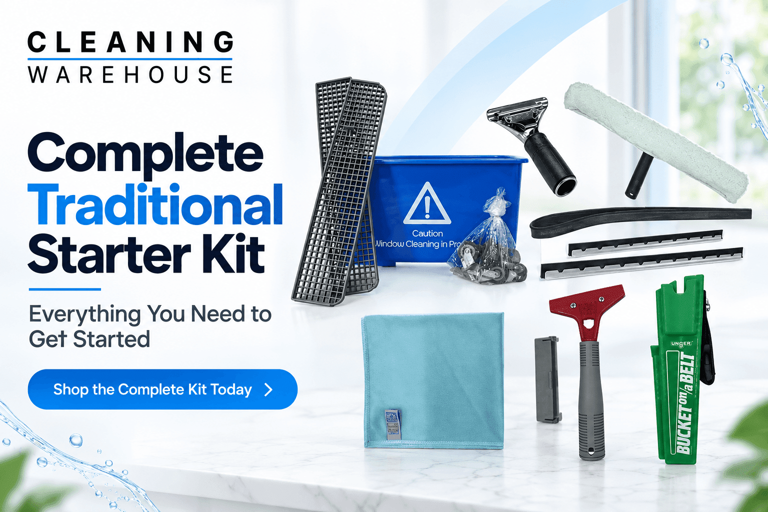 Complete Traditional Starter Kit: Essential Equipment for Professional Window Cleaning