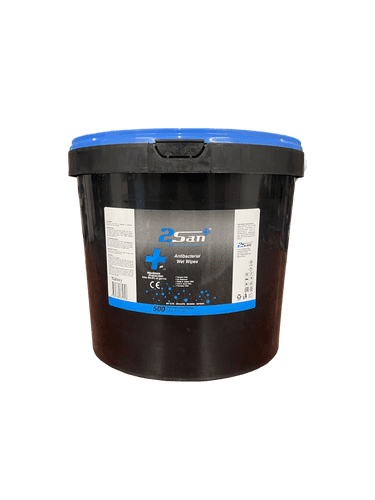 2SAN Tub of 500 Bactericidal Wipes Alcohol Free (Craftex))