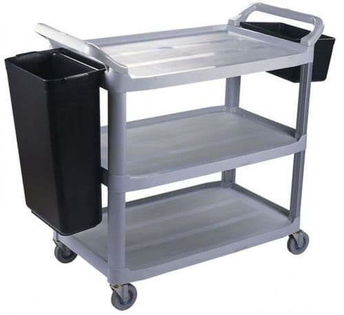 3 Tier Dining Cart With Buckets