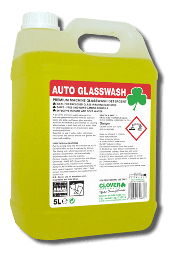 Christeyns Auto Glasswash 5L - Premium Auto Glasswash Detergent (Clover)