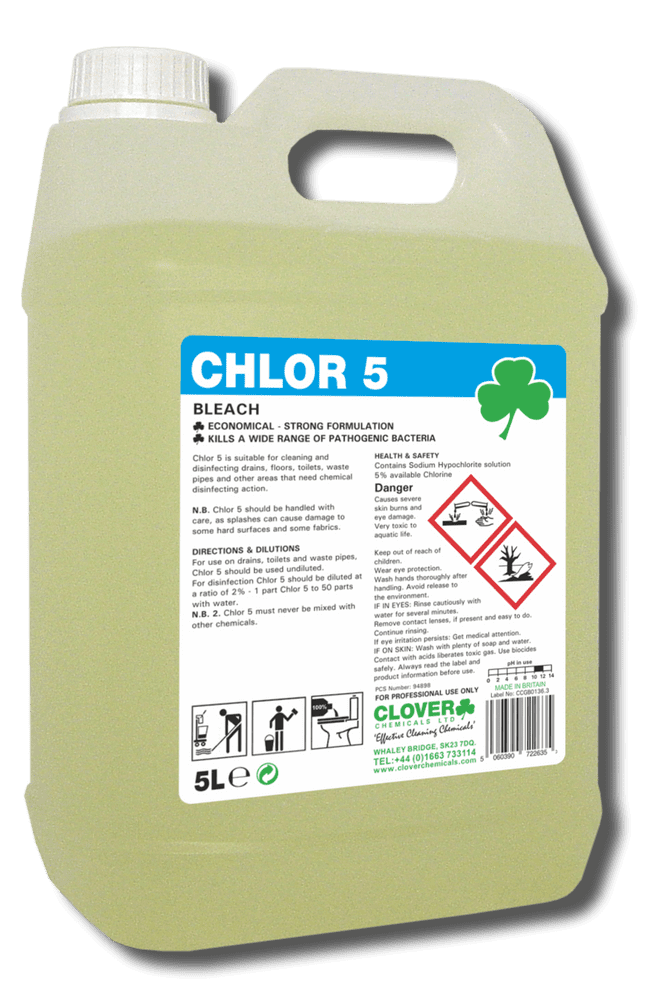 Christeyns Chlor 5 - Concentrated bleach solution (Clover)