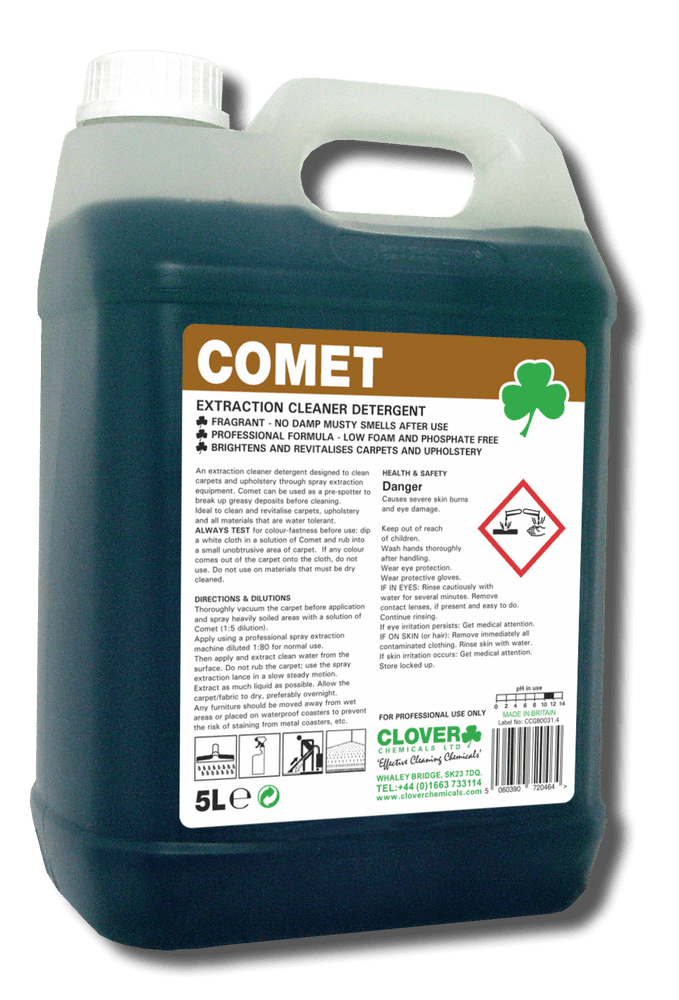 Christeyns Comet - Extraction Carpet Cleaner Detergent (Clover)