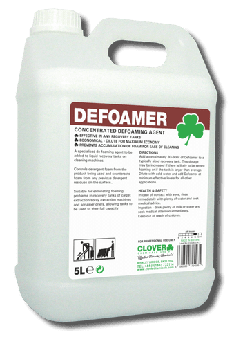 Christeyns Defoamer 5L - Concentrated Defoaming Agent (Clover)