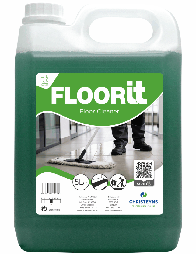 Christeyns Floor'it 5L - Neutral Floor Cleaner (Clover)