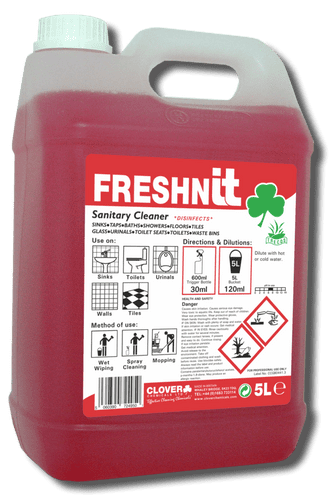 Christeyns Freshnit 5L - Toilet & Bathroom Cleaner (Clover)
