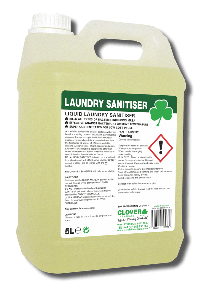 Christeyns Laundry Sanitiser 5L Professional Laundry Hygiene Additive
