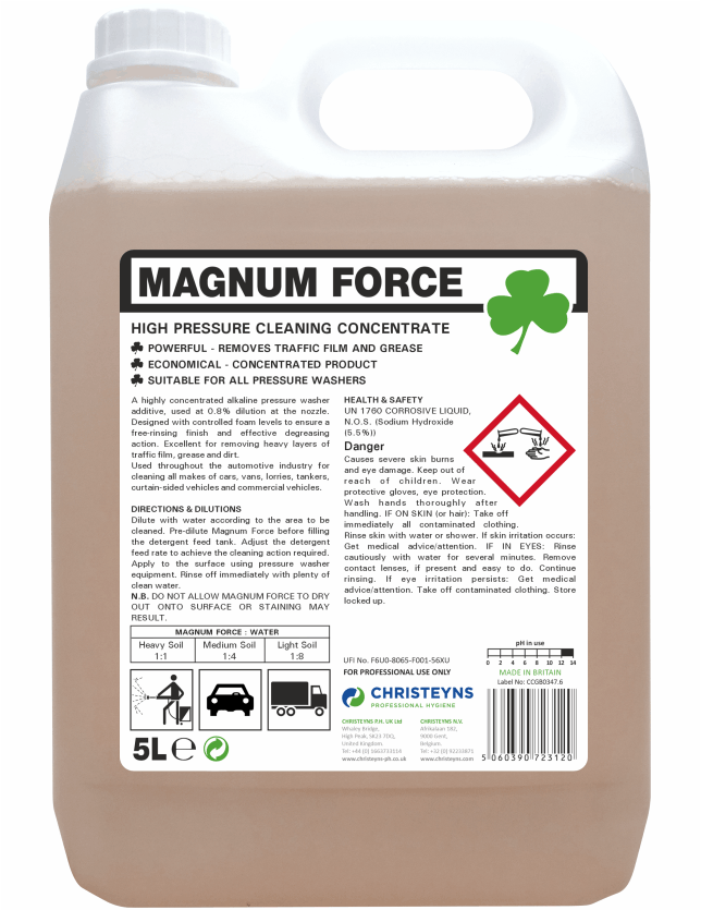 Christeyns Magnum Force Traffic Film Remover 5L Heavy Duty TFR
