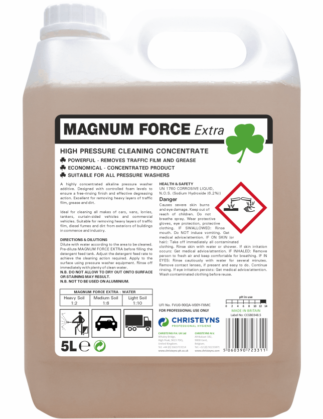 Christeyns Magnum Force Extra 5L - Concentrated TFR (Clover)
