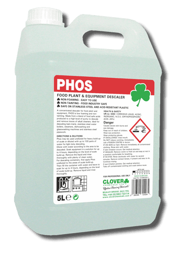 Christeyns Phos 5L - Food Plant Descaler (Clover)