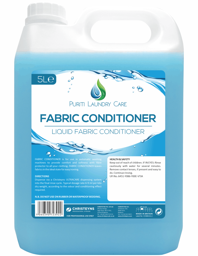 Christeyns Puriti Fabric Conditioner 5L (Clover)