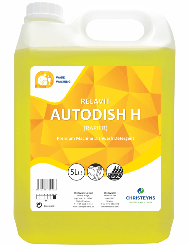 Christeyns Relavit Autodish H Premium Automatic Dishwash Detergent 5L
