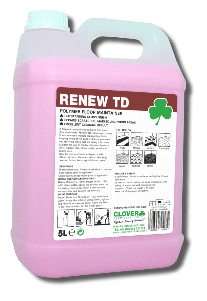 Christeyns Renew TD Polymer Floor Maintainer 5L Professional Floor Care
